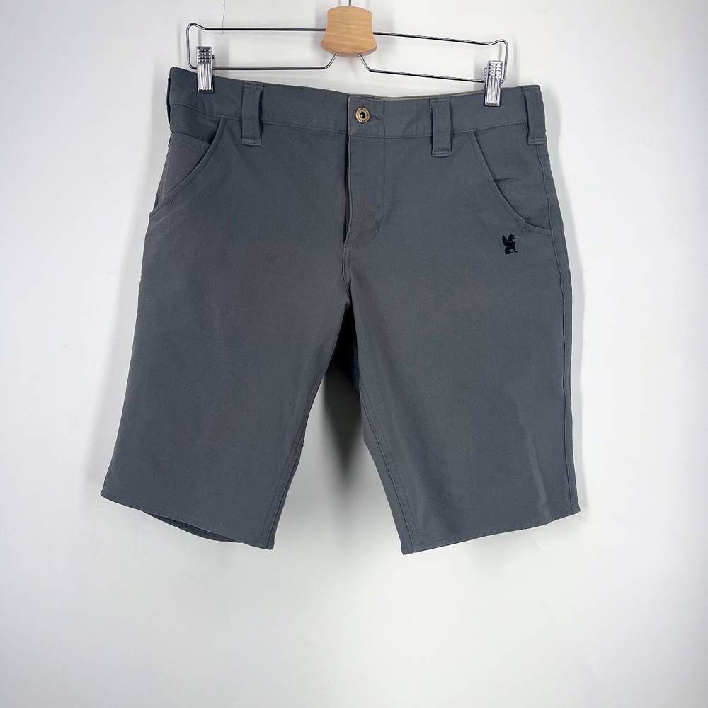 Chrome Industries Union Shorts 2.0 Mens 32 Charcoal Grey Cycling Tech Shorts